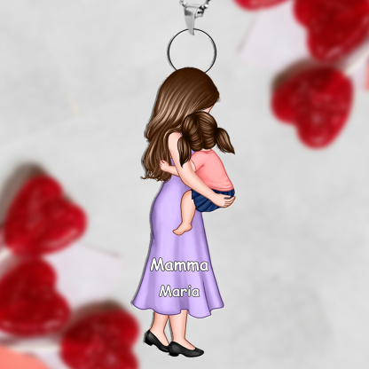 Portachiavi con Nome Personalizzato – Regalo Unico per la Mamma – Idea Perfetta per la Festa della Mamma