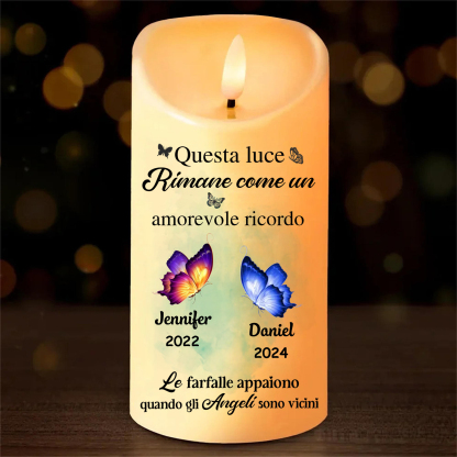 [Copy]Candela Natalizia LED Personalizzata con 2-12 Nomi, Testo, Data e Design a Cruciverba – Regalo di Natale per la Famiglia | Jessemade