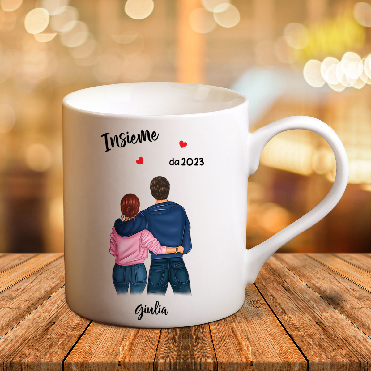 Insieme da 2023-Tazza con immagine personalizzabile per coppia | Jessemade