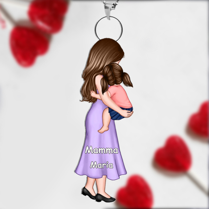 Portachiavi con Nome Personalizzato – Regalo Unico per la Mamma – Idea Perfetta per la Festa della Mamma