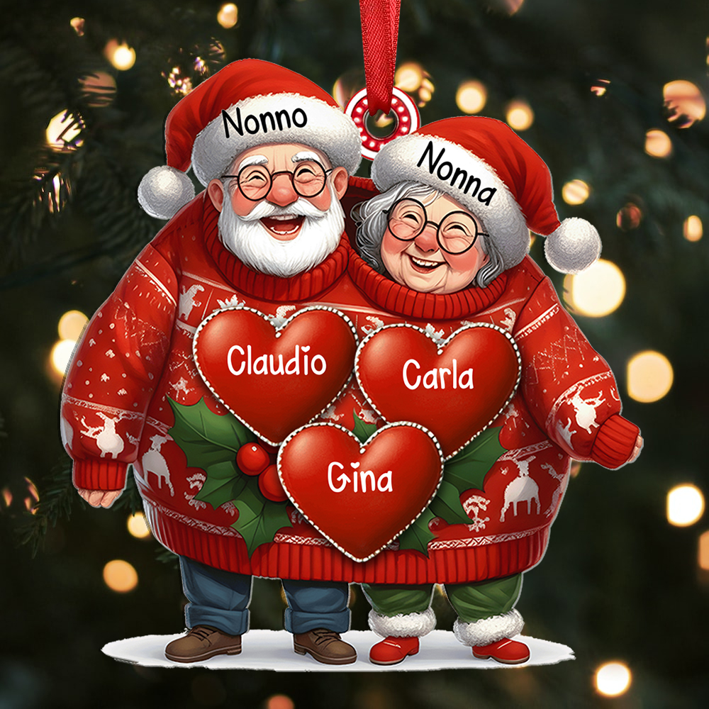 Pendente natalizio personalizzato – Regalo di Natale per la famiglia c