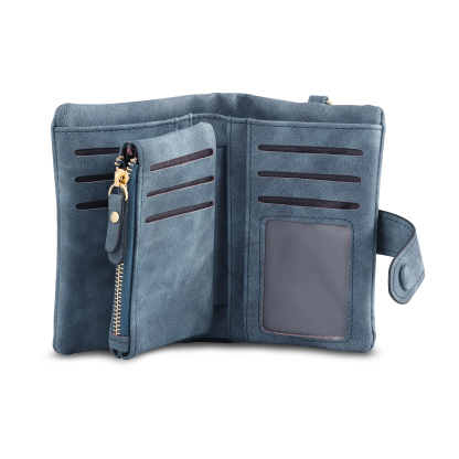 Portafoglio in PU pelle fiore mano con 2 nomi personalizzati per mamma/nonna
