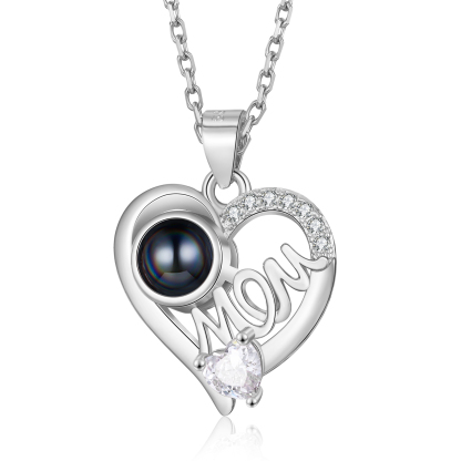 Collana mom con proiezione di una foto personalizzabile regalo ideale per mamma