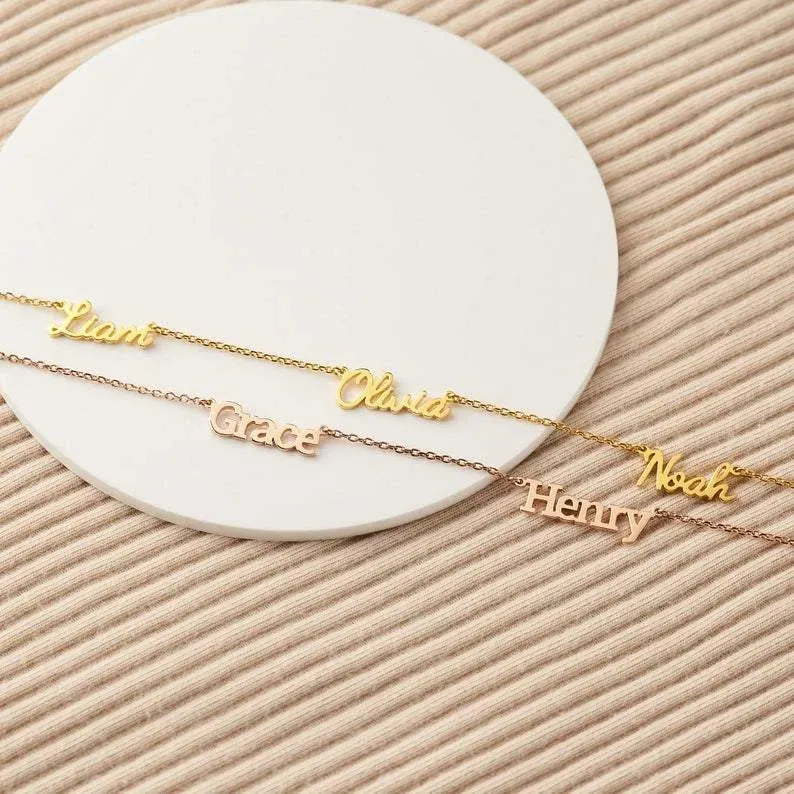 Collana 5 nomi personalizzati per lei
