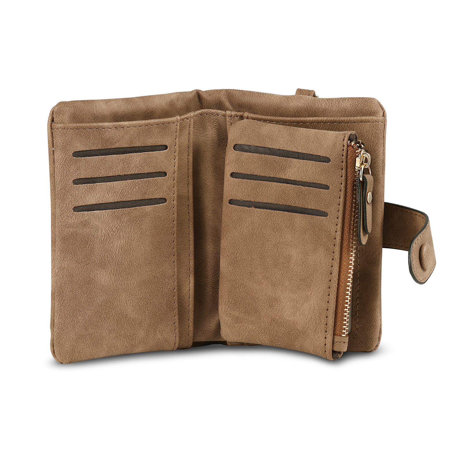 Portafoglio in PU pelle con 5 nomi & 2 testi & 1 foto personalizzati per mamma