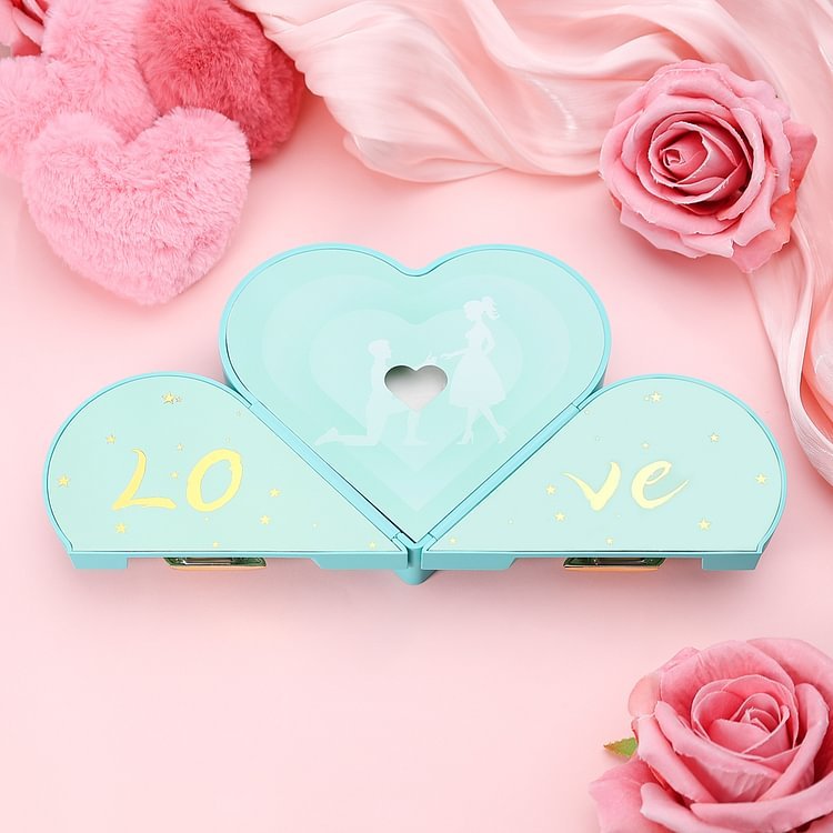 Scatola premium regalo per gioielli di San Valentino a forma di cuore