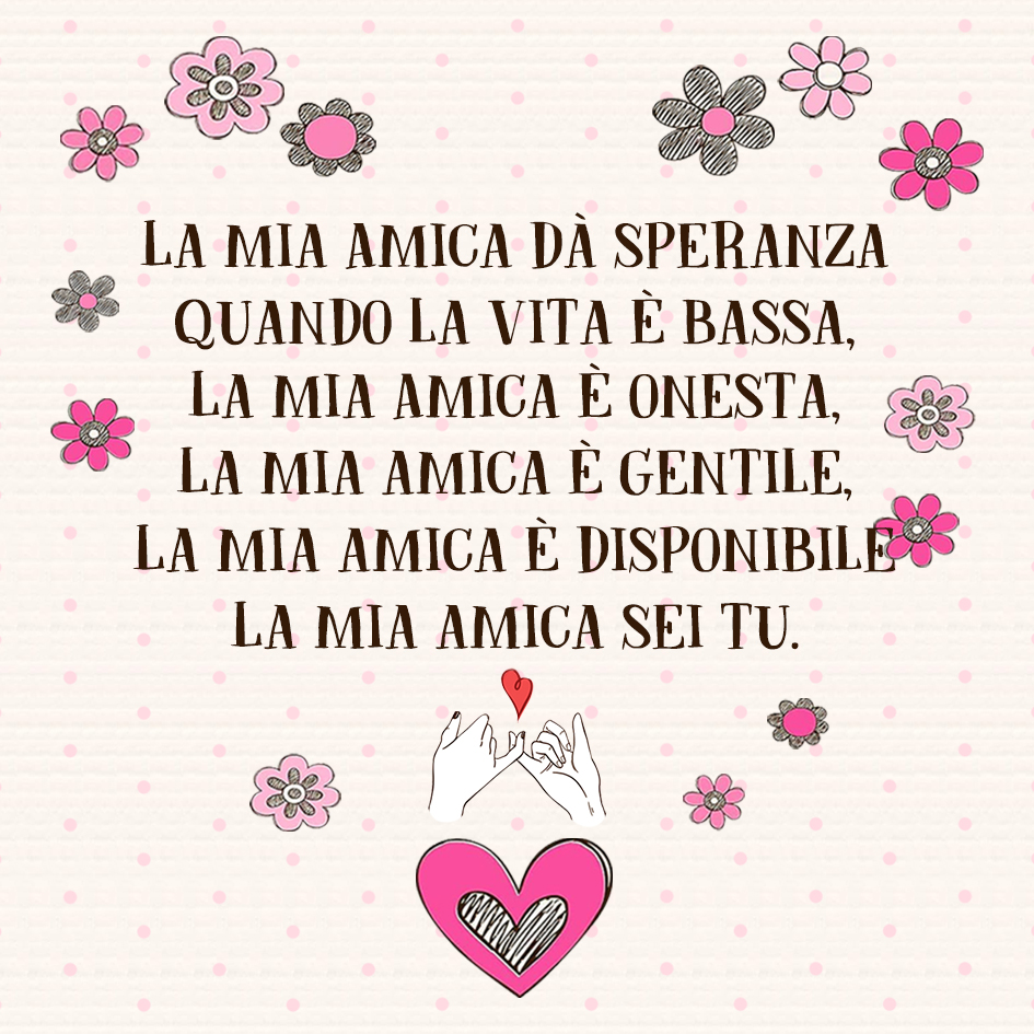 Carta e Scatola confezione per cara amica sorella amicizia