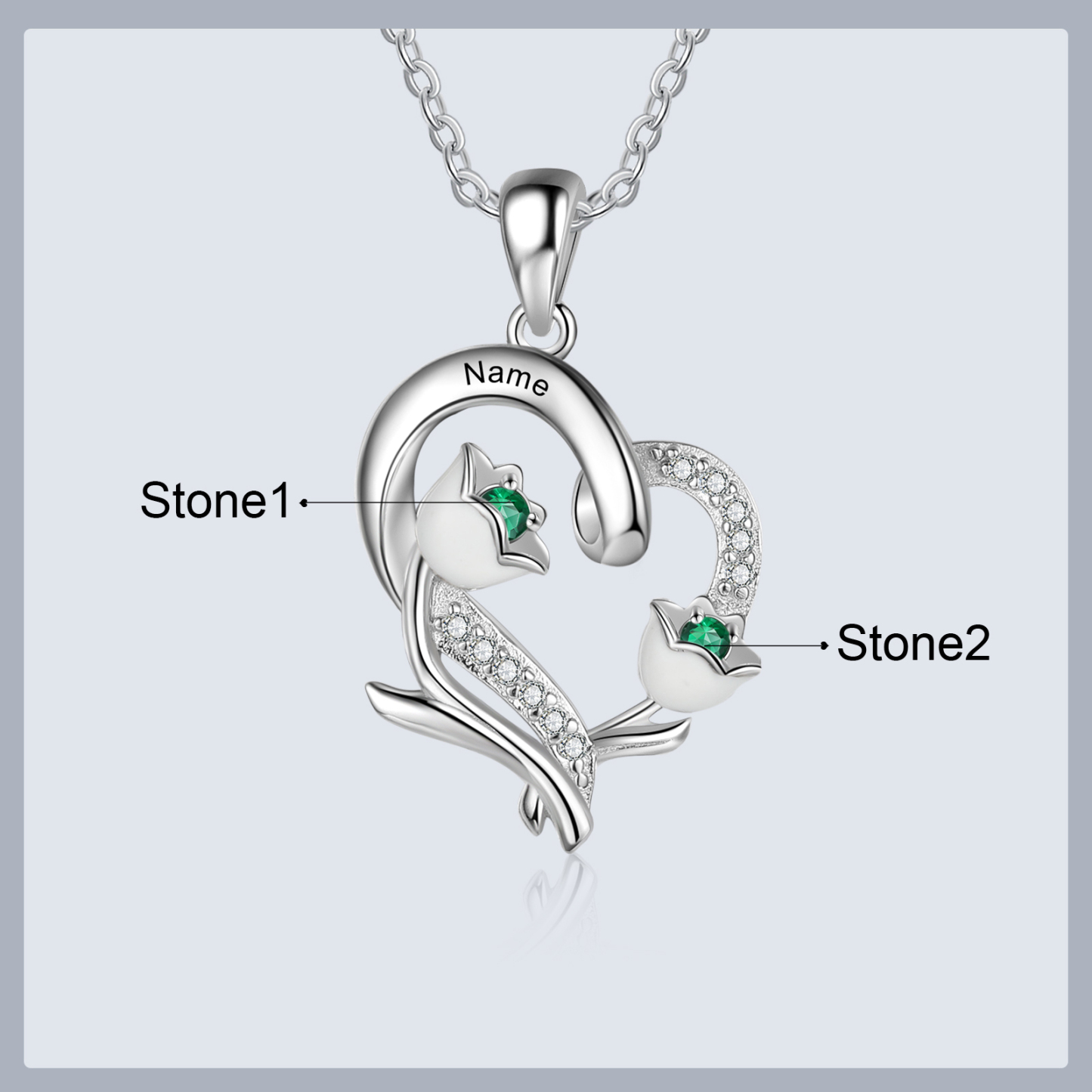 Collana Mughetto fiore del mese Maggio regalo compleanno per Lei