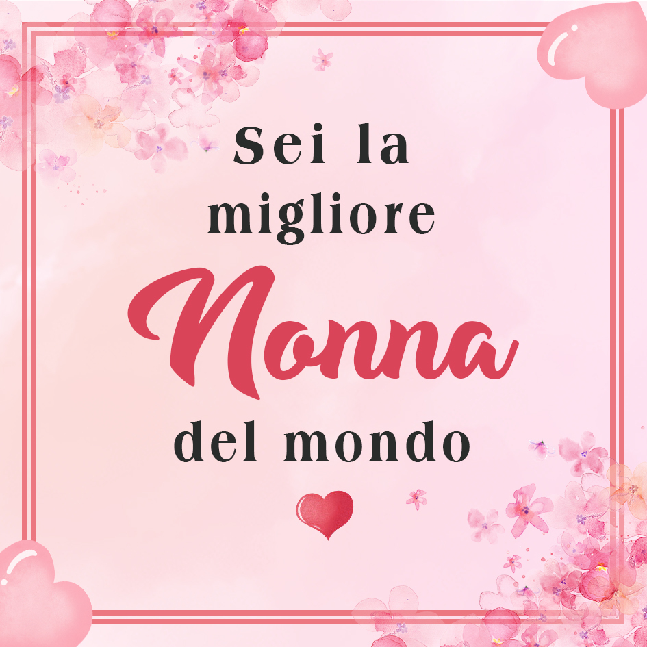 Carta regalo per mia nonna