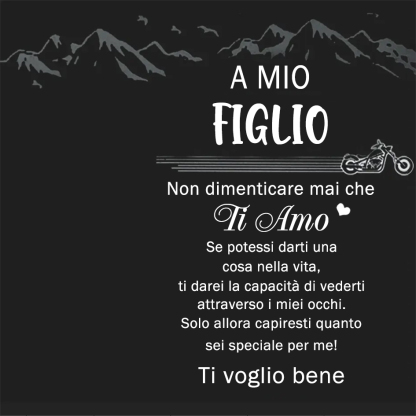 A Mio Figlio Non dimenticare mai che Ti Amo-Collana acciaio inox 1 testo personalizzabile