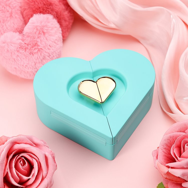 Scatola premium regalo per gioielli di San Valentino a forma di cuore