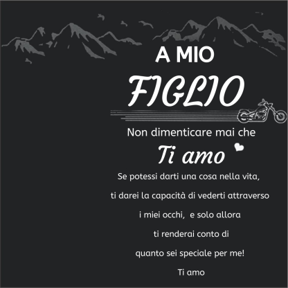 Carta regalo per mio figlio - Non dimenticare mai che ti amo