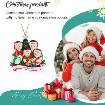 Ornamenti di Natale 4 Nomi e testi personalizzati 