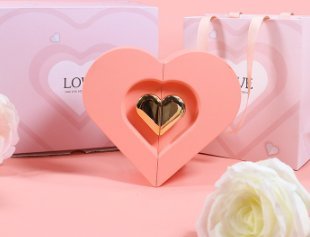 Scatola premium regalo per gioielli di San Valentino a forma di cuore