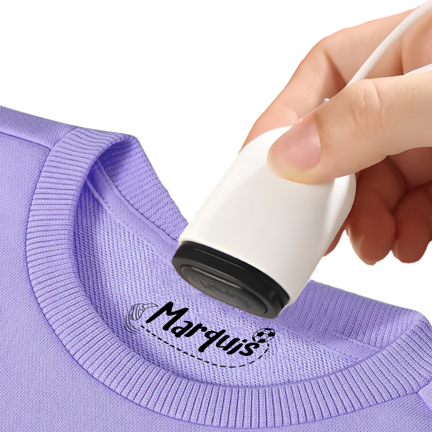 Timbro con nome personalizzato ragazzo regalo per studente scuola insegnante su libro/vestito