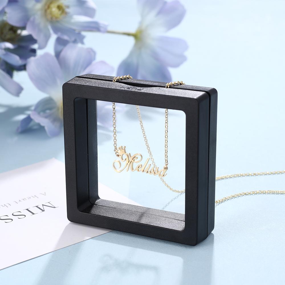 Collana con nome personalizzato con corona in argento 925