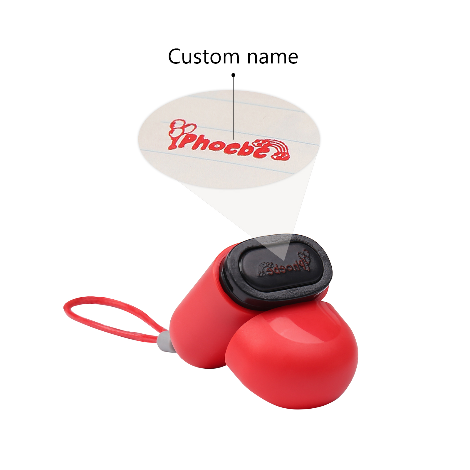 Timbro con nome personalizzato ragazzo regalo per studente scuola insegnante su libro/vestito