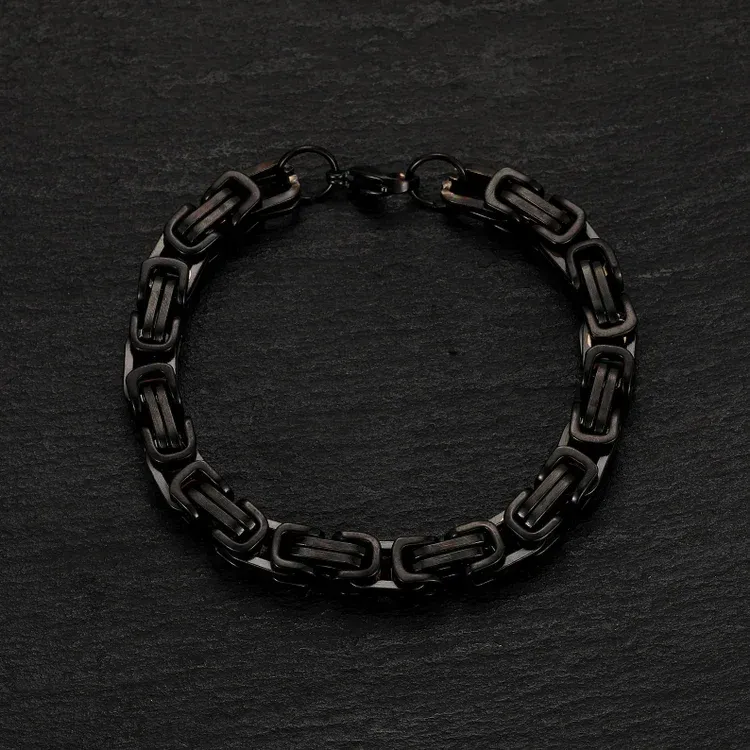 Braccialetto da uomo acciaio inox per papà marito nonno