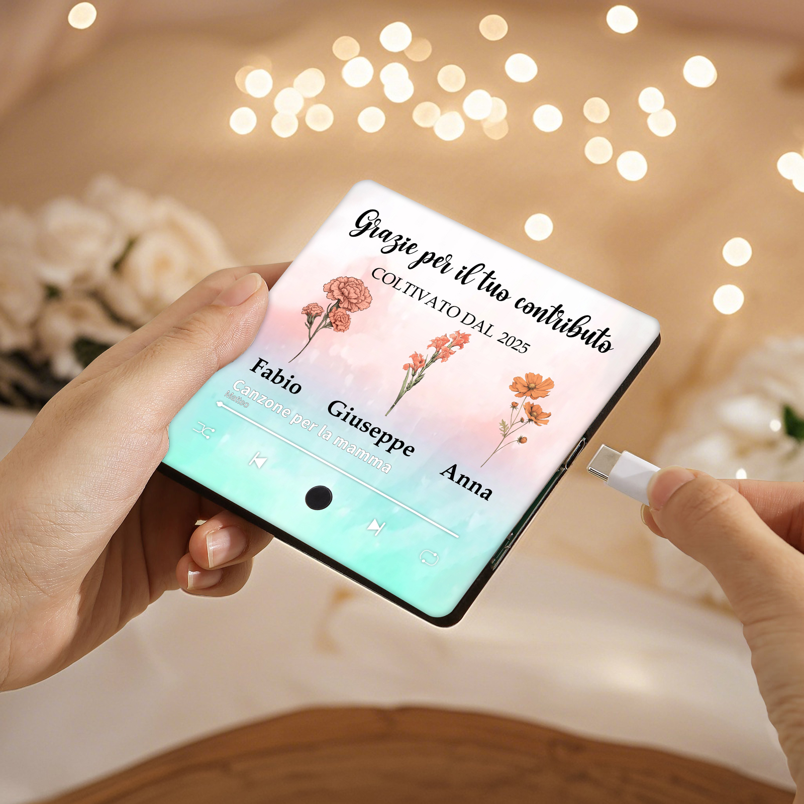 Magneti da frigorifero personalizzati – Personalizzati con 1-8 fiori di nascita e nomi – Regalo perfetto per la festa della mamma