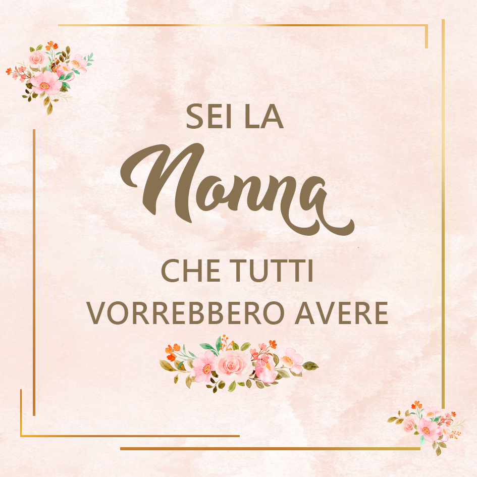 Carta regalo per mia nonna