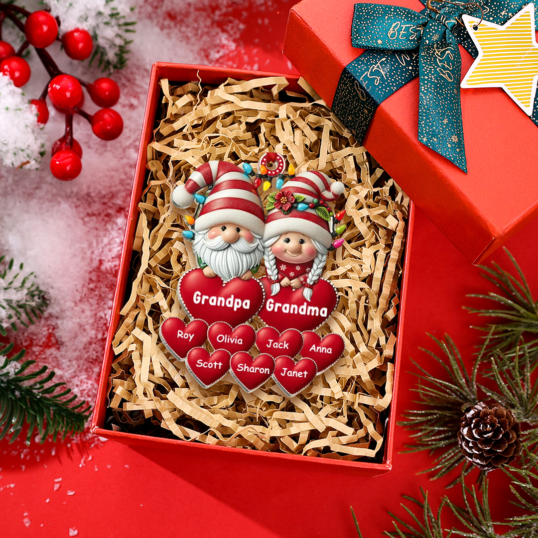 Ornamento di Natale con 1-15 Nomi Personalizzati – Regalo di Natale per Nonni | Jessemade