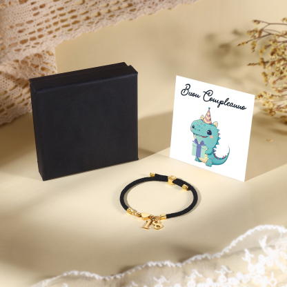 Braccialetto con 2 numeri personalizzati compleanno regalo bracciale 