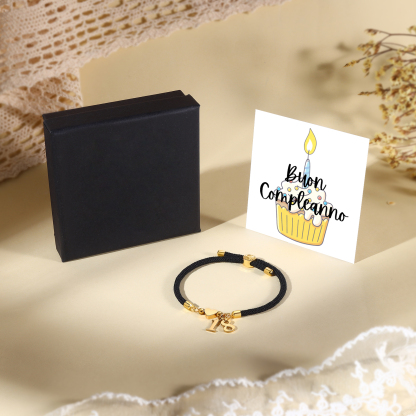 Braccialetto con 2 numeri personalizzati compleanno regalo bracciale 