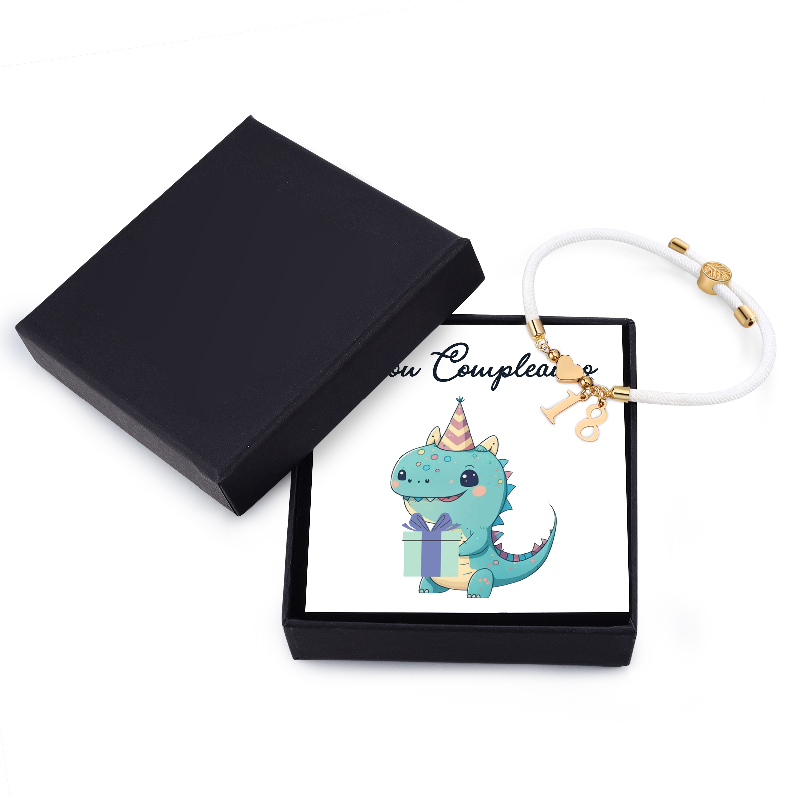 Braccialetto con 2 numeri personalizzati compleanno regalo bracciale 