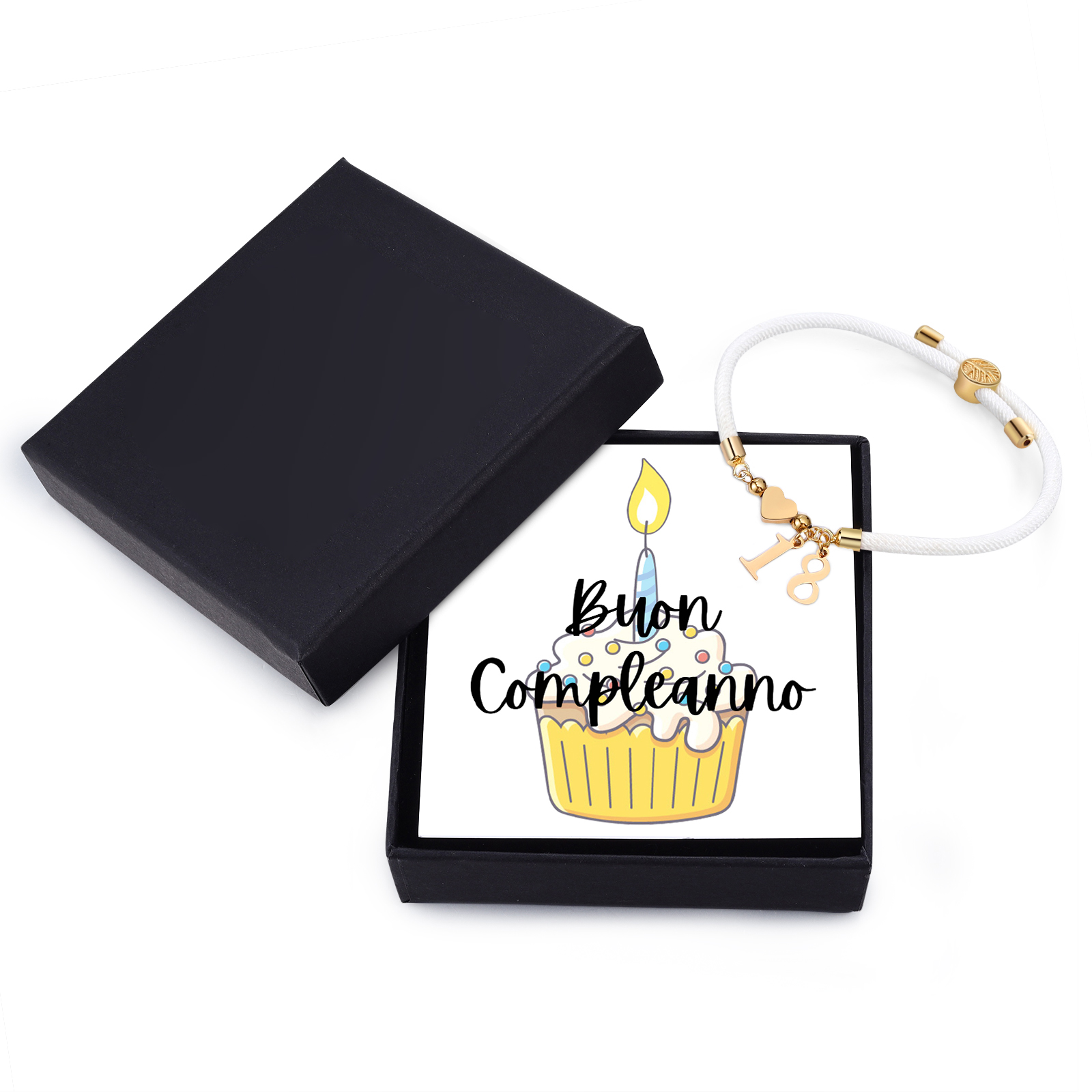 Braccialetto con 2 numeri personalizzati compleanno regalo bracciale 