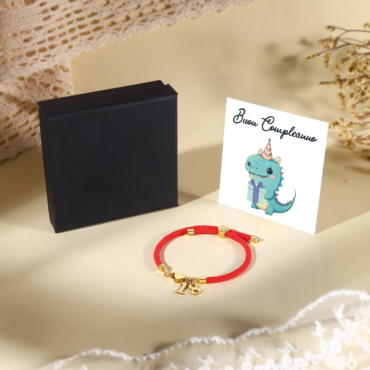 Braccialetto con 2 numeri personalizzati compleanno regalo bracciale 