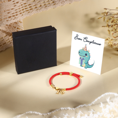 Braccialetto con 2 numeri personalizzati compleanno regalo bracciale 