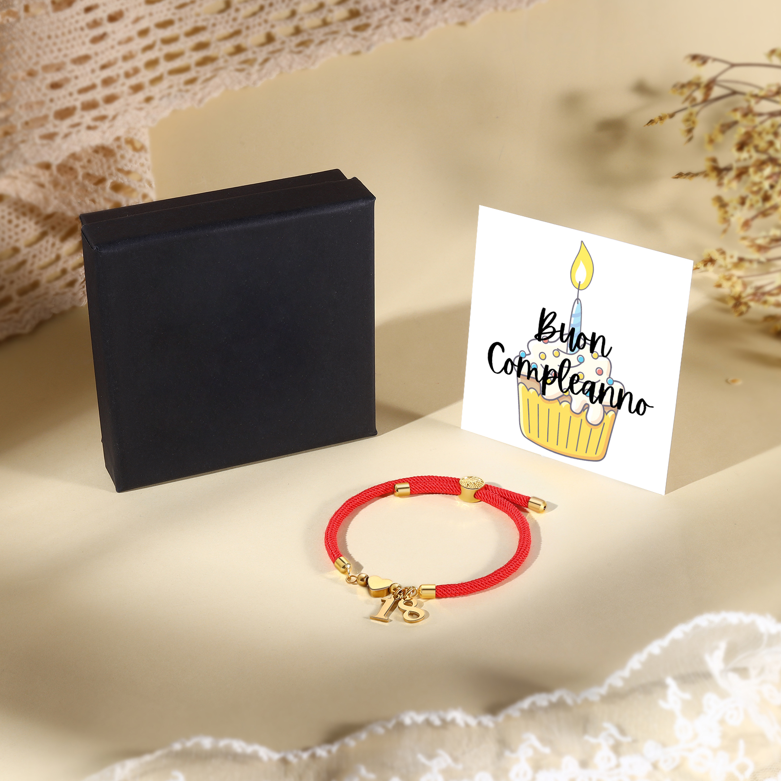 Braccialetto con 2 numeri personalizzati compleanno regalo bracciale 