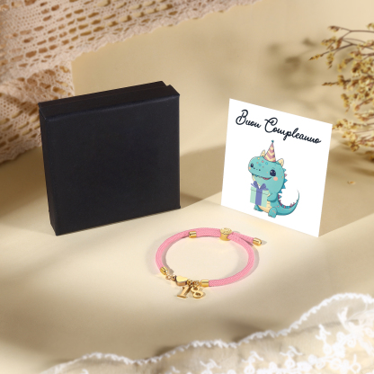 Braccialetto con 2 numeri personalizzati compleanno regalo bracciale 