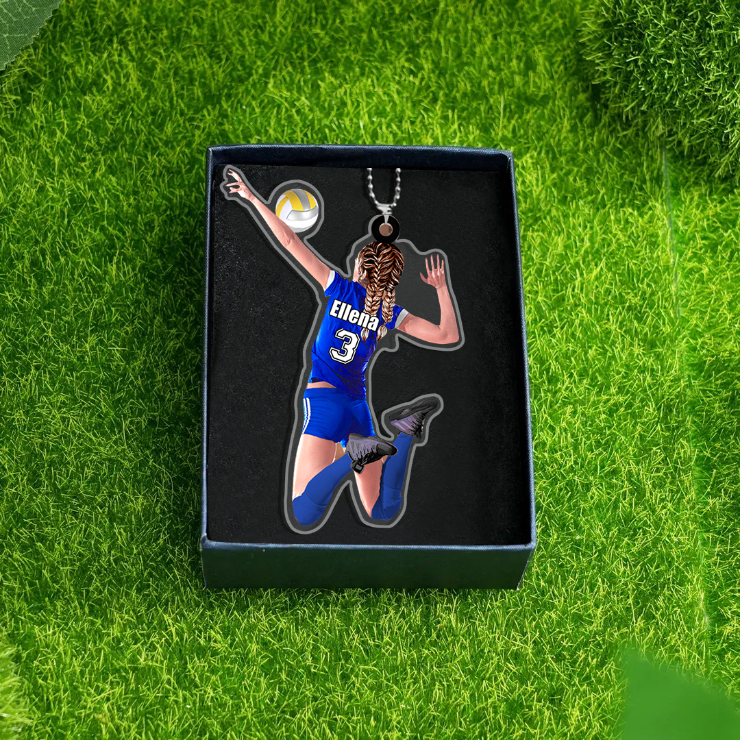 Portachiavi/Pendente in Acrilico Personalizzato per Pallavolo – Regalo Sportivo con Nome per Lei | Jessemade
