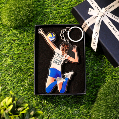 Portachiavi/Pendente in Acrilico Personalizzato per Pallavolo – Regalo Sportivo con Nome per Lei | Jessemade