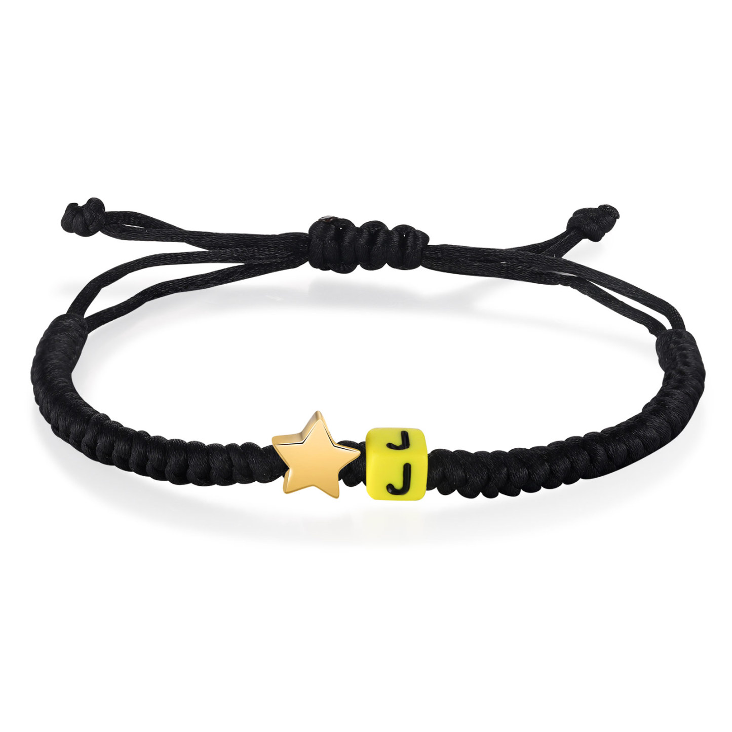 2PCS Braccialetto con perline di 2 lettere personalizzato regalo per scuola