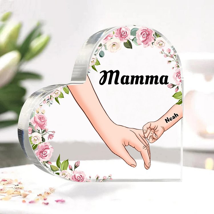 Decorazione da casa mano a mano personalizzati 1 nome regalo festa della mamma