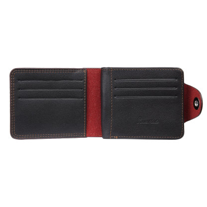 Portafoglio in PU pelle da uomo 1 nome 1 lettera e 1 foto personalizzabili regalo per uomo