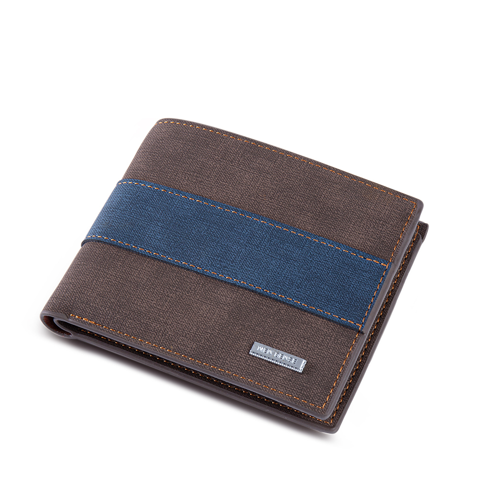 Portafoglio in pelle da uomo 2 testi personalizzabili regalo per papà