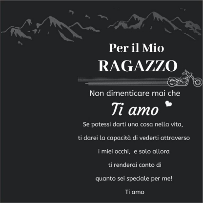 Jessemade IT Carta regalo per mio ragazzo - Non dimenticare mai che ti amo