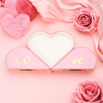 Scatola premium regalo per gioielli di San Valentino a forma di cuore