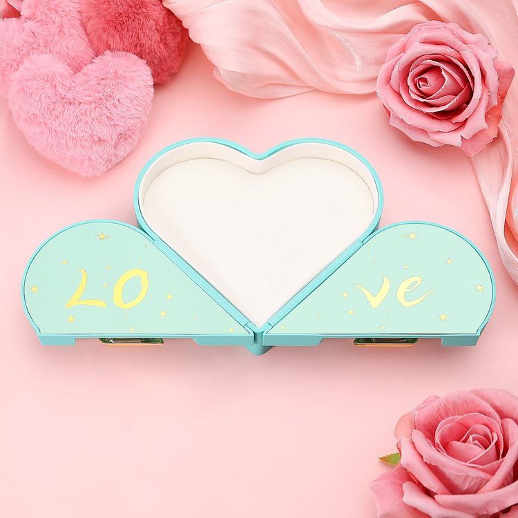 Scatola premium regalo per gioielli di San Valentino a forma di cuore