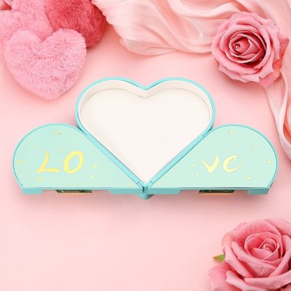 Scatola premium regalo per gioielli di San Valentino a forma di cuore