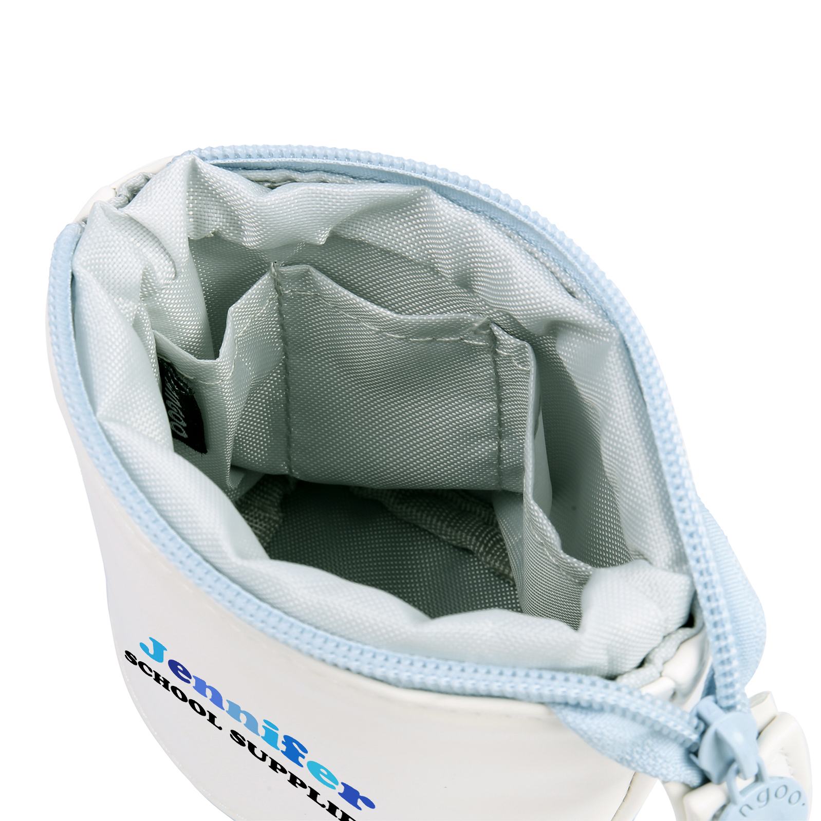 Astuccio per matite personalizzato con 2 testi per scuola elementare bambini