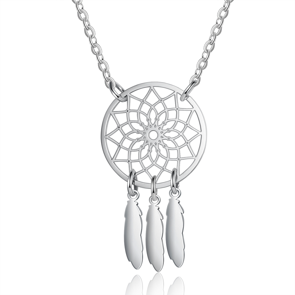 Genealogia Dreamcatcher collana con 3 nomi personalizzati