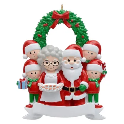 Ornamenti di Natale Bambola 6 Nomi e testi personalizzati