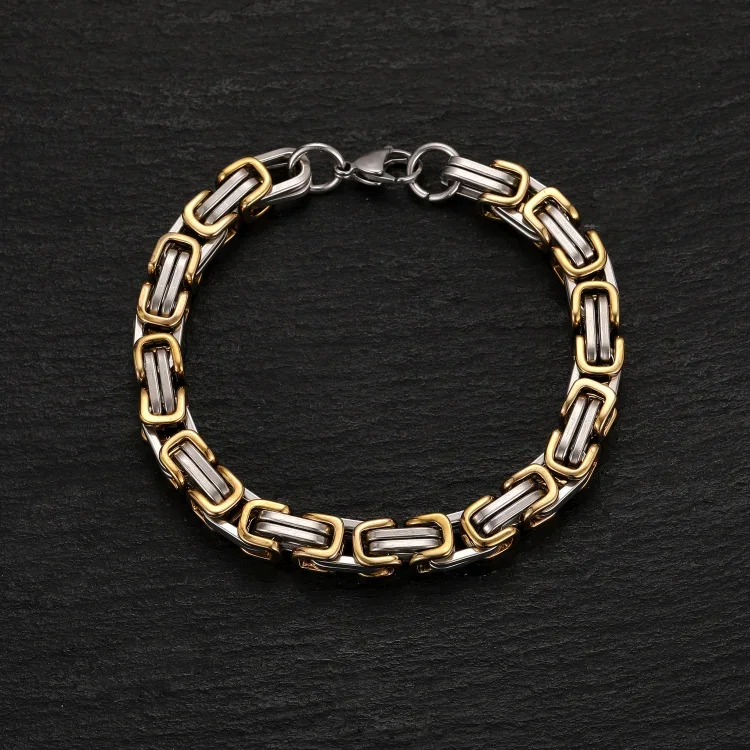 Braccialetto da uomo acciaio inox per papà marito nonno