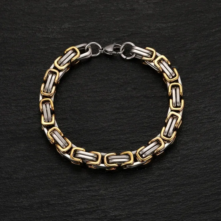 Braccialetto da uomo acciaio inox per papà marito nonno