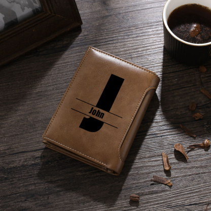 [Copy]Portafoglio Personalizzato da Uomo in PU – Fino a 6 Nomi e Personaggi – Regalo Perfetto per Papà | Jessemade