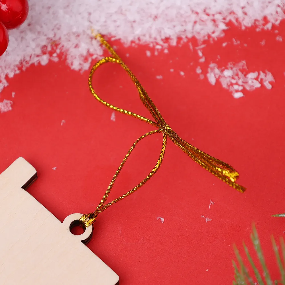 Bianco Natale mille candele... Ornamenti familiari ciondolo per albero di Natale 5 nomi personalizzati